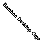 Bamboo Desktop Organiser Natural Wood Finish 33x20.5x15.5cm
